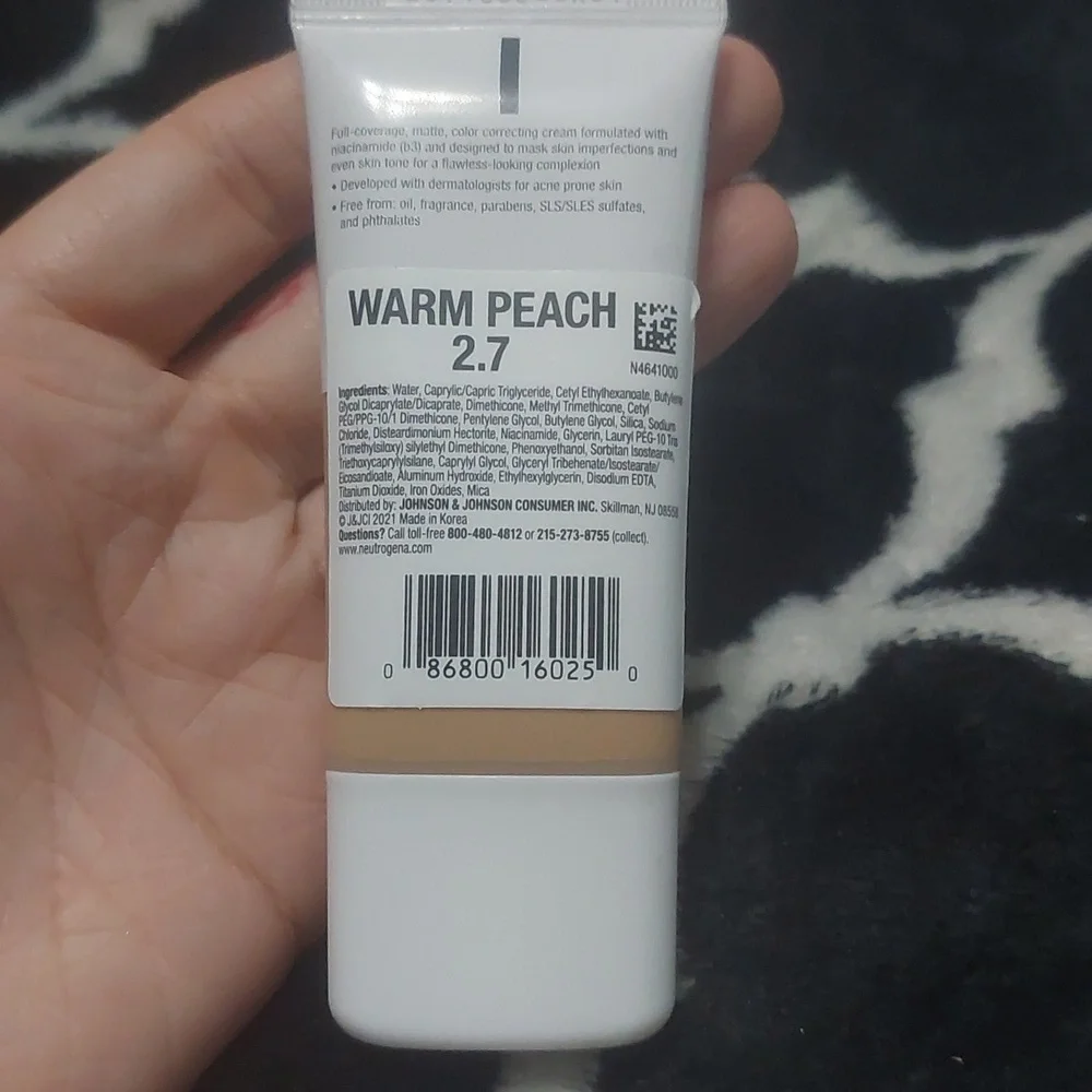 Neutrogena Matte CC Cream -‎ warm Peach